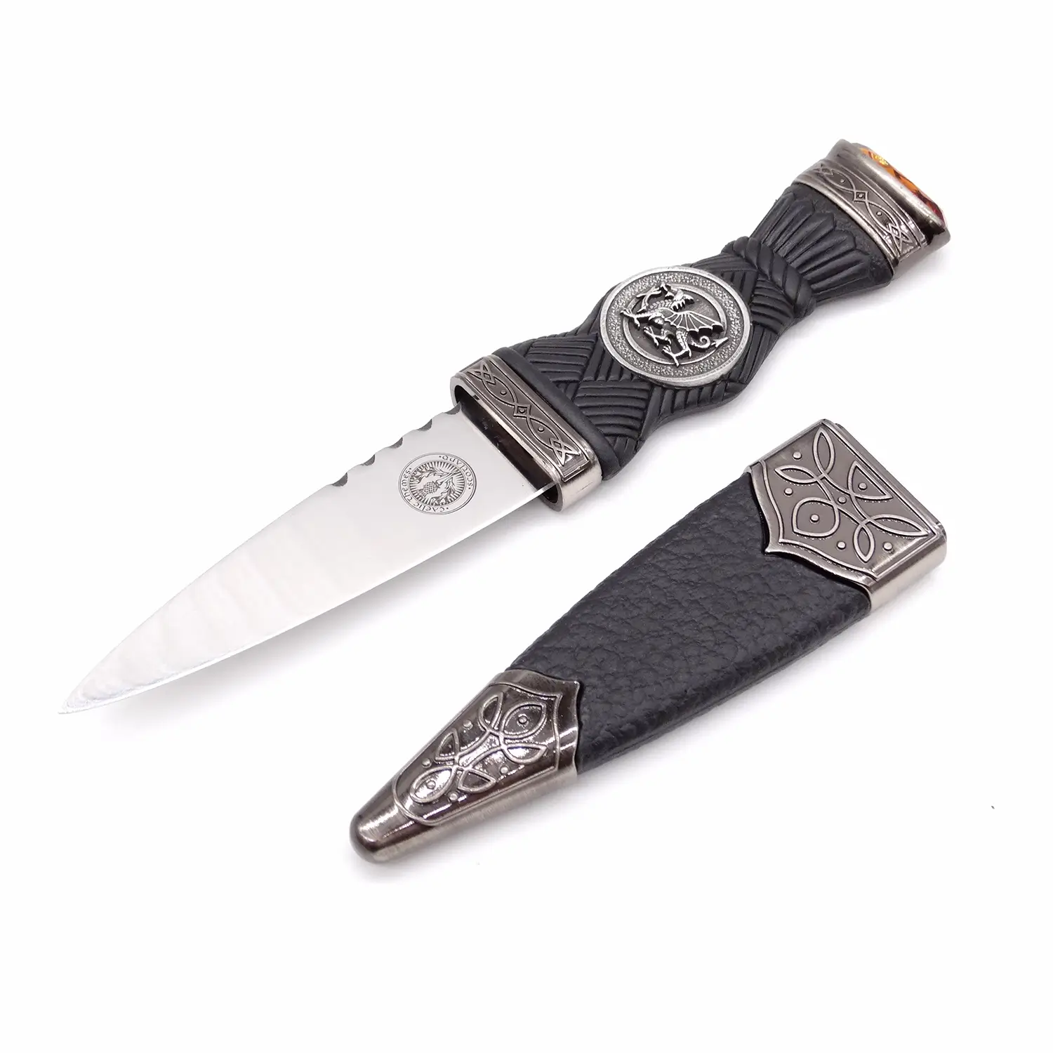 Welsh Pewter Dragon Sgian Dubh
